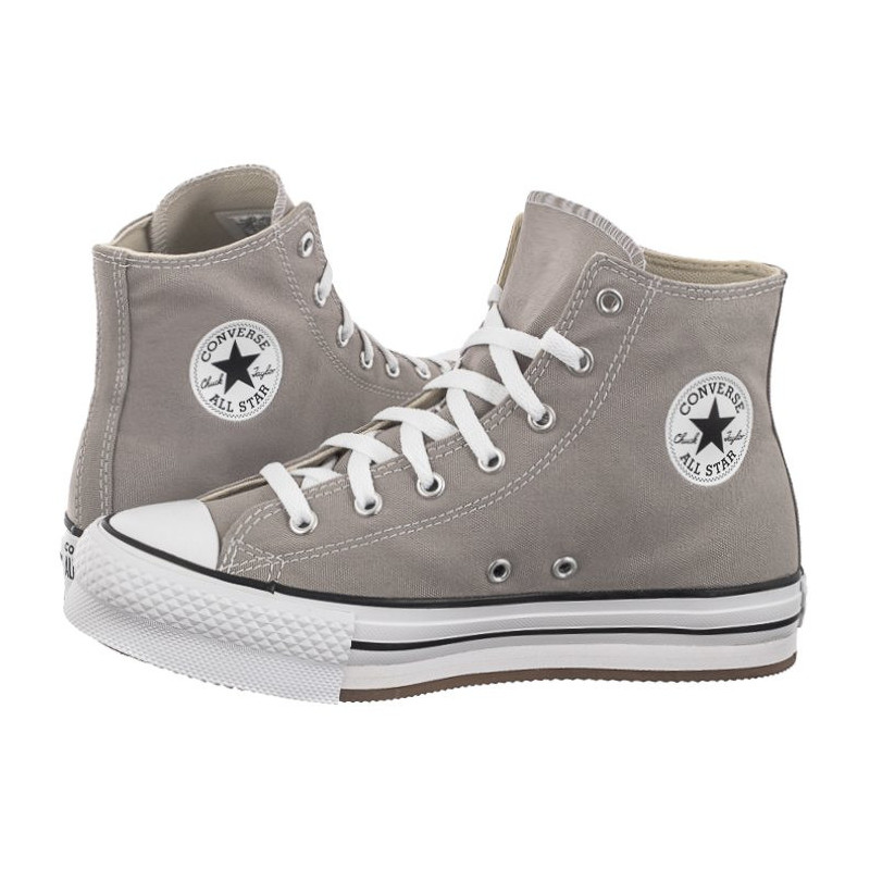 Converse CTAS Eva Lift Hi Totally Neautral/White/Black A07346C (CO660-b) shoes