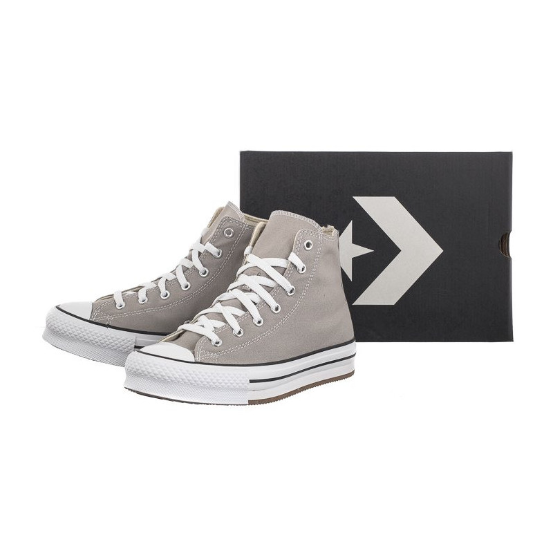 Converse CTAS Eva Lift Hi Totally Neautral/White/Black A07346C (CO660-b) shoes