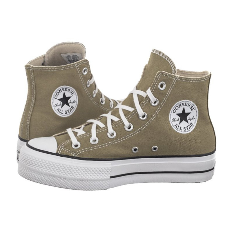 Converse CTAS Lift Hi Mossy Sloth/White/Black A07571C (CO626-c) shoes