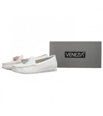 Venezia Białe Ażurowe FTG210621B White (VE777-b) shoes