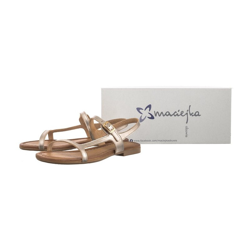 Maciejka Złote 06648-25/00-5 (MA1238-a) sandals