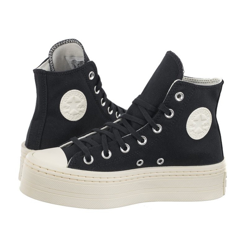 Converse CTAS Modern Lift Hi Black/Black/Egret A06141C (CO691-a) shoes