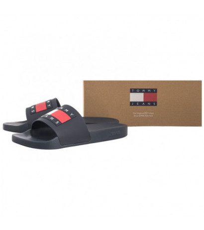 Tommy Hilfiger Jeans Pool Slide Ess Dark Night Navy EN0EN01191 C1G (TH1115-a) slippers