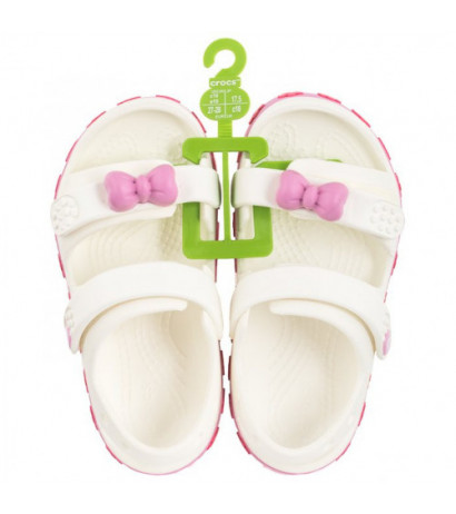 Crocs Crocband Cruiser Pet Sandal White/Pink Tweed 210030-1NG (CR335-a) sandals