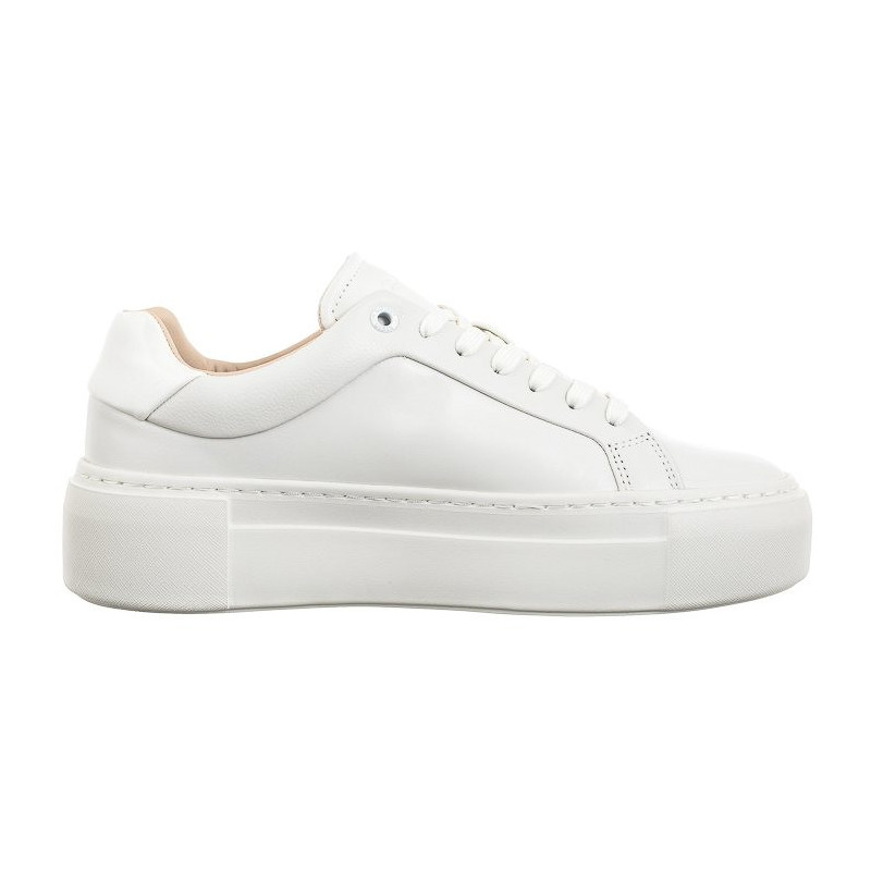 Calvin Klein Ff Cupsole LAce Up W/Ml Lth Triple White HW0HW02118 0K4 (CK510-a) shoes