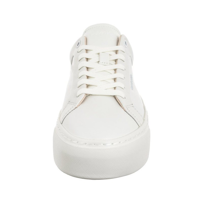 Calvin Klein Ff Cupsole LAce Up W/Ml Lth Triple White HW0HW02118 0K4 (CK510-a) shoes