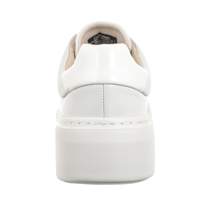 Calvin Klein Ff Cupsole LAce Up W/Ml Lth Triple White HW0HW02118 0K4 (CK510-a) shoes