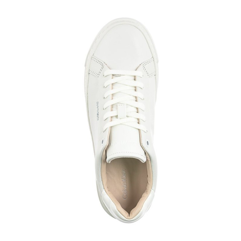 Calvin Klein Ff Cupsole LAce Up W/Ml Lth Triple White HW0HW02118 0K4 (CK510-a) shoes