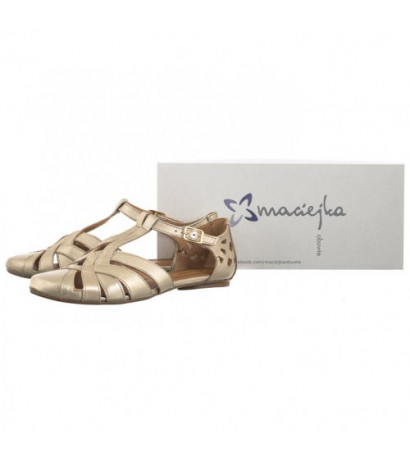 Maciejka Złote 06645-25/00-5 (MA1245-a) sandals