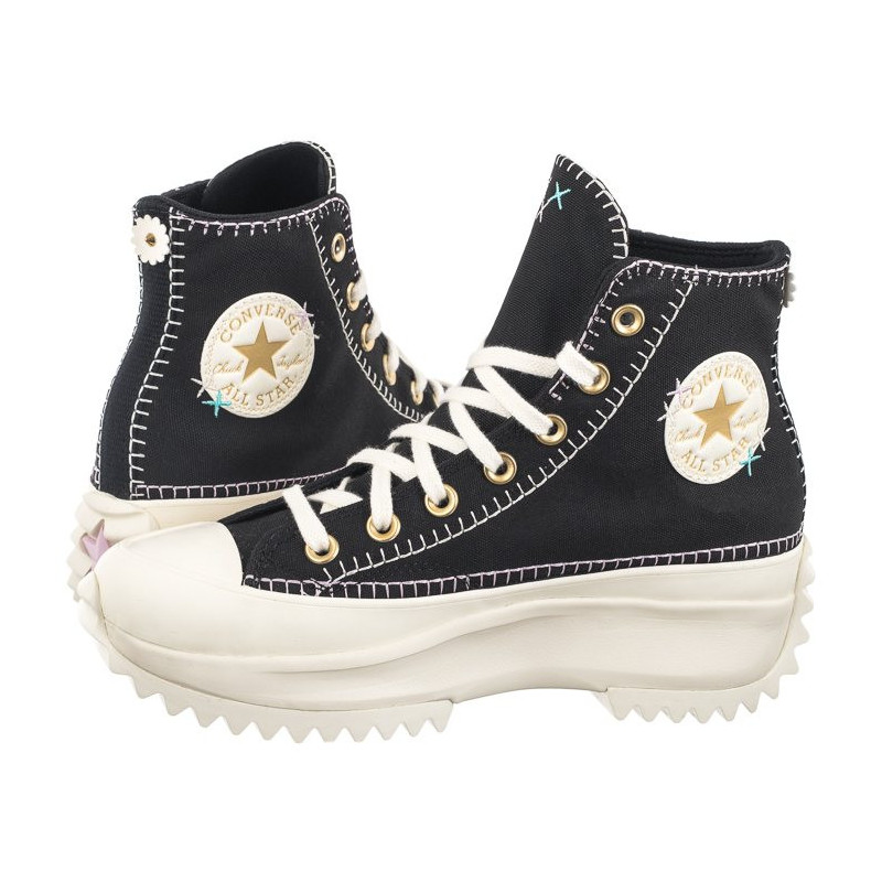 Converse Run Star Hike Hi Black/Egret/Gold A08733C (CO694-a) shoes