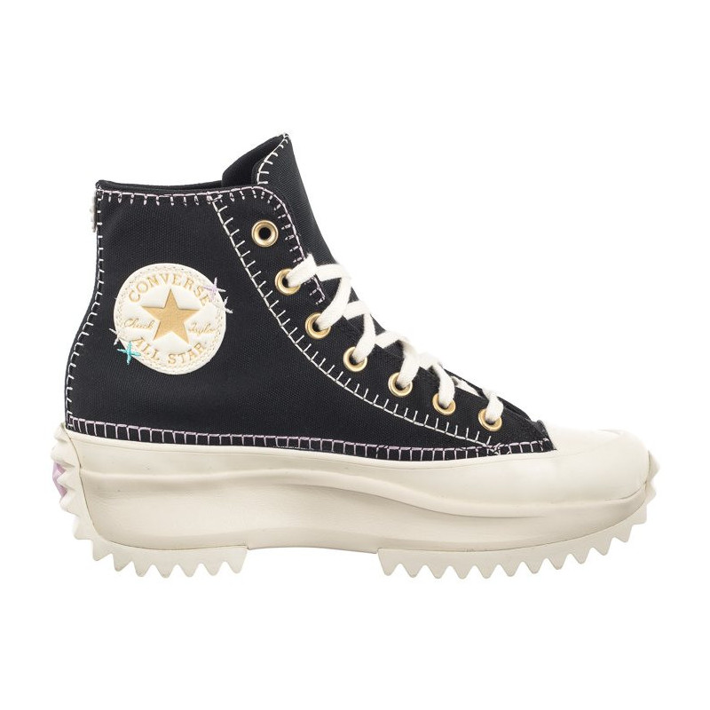 Converse Run Star Hike Hi Black/Egret/Gold A08733C (CO694-a) shoes