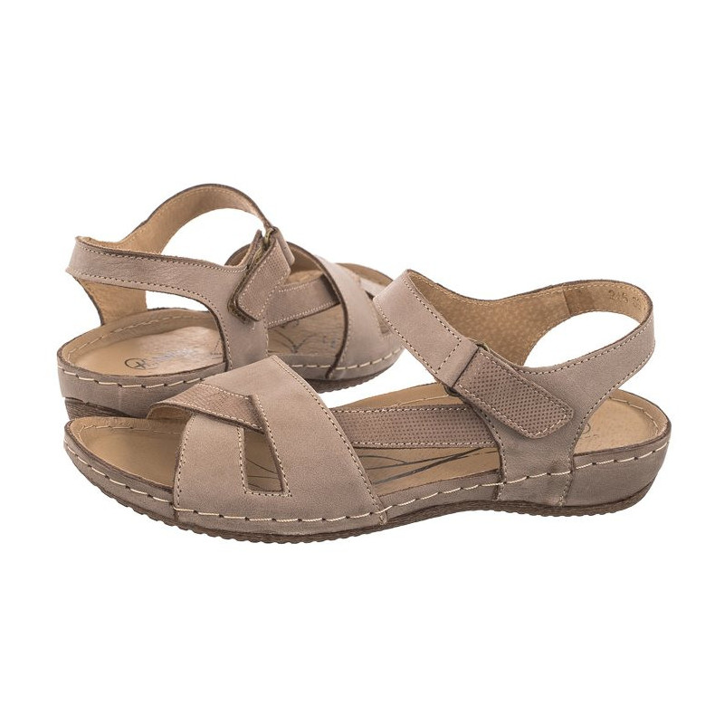 Helios Beż 2 246 02.021 (HE22-a) sandals