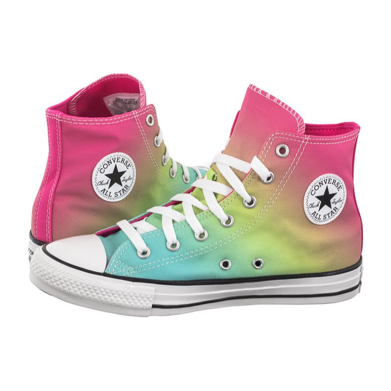 Converse CTAS Hi Triple Cyan/Chaos Fuchsia A07337C (CO690-a) sneakers