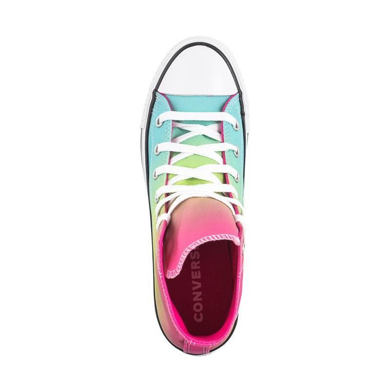 Converse CTAS Hi Triple Cyan/Chaos Fuchsia A07337C (CO690-a) sneakers