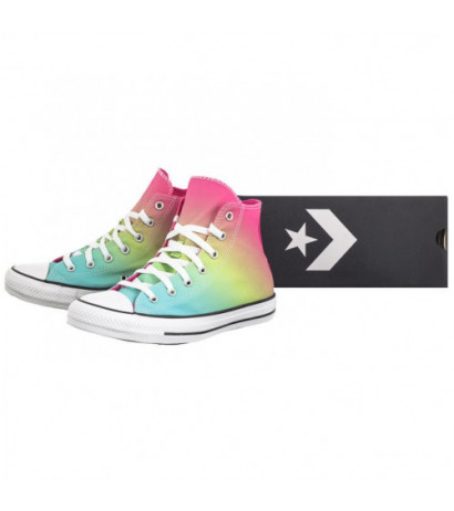 Converse CTAS Hi Triple Cyan/Chaos Fuchsia A07337C (CO690-a) sneakers