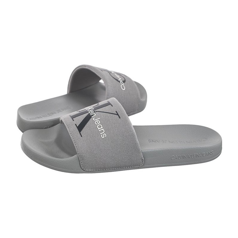 Calvin Klein Slide Monogram Co Formal Grey/Mushroom YM0YM00061 0IP (CK287-c) slippers