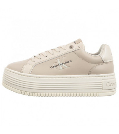 Calvin Klein Bold Platf Low Lace Lth Ml Mtl Eggshell/Creamy White YW0YW01516 0GB (CK506-a) shoes