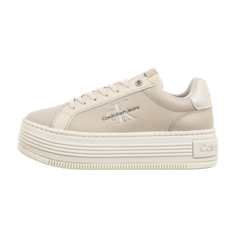 Calvin Klein Bold Platf Low Lace Lth Ml Mtl Eggshell/Creamy White YW0YW01516 0GB (CK506-a) shoes