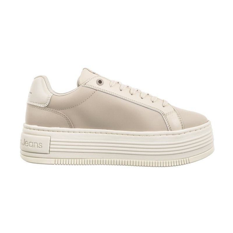 Calvin Klein Bold Platf Low Lace Lth Ml Mtl Eggshell/Creamy White YW0YW01516 0GB (CK506-a) shoes