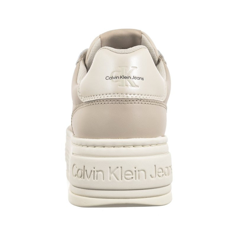 Calvin Klein Bold Platf Low Lace Lth Ml Mtl Eggshell/Creamy White YW0YW01516 0GB (CK506-a) shoes