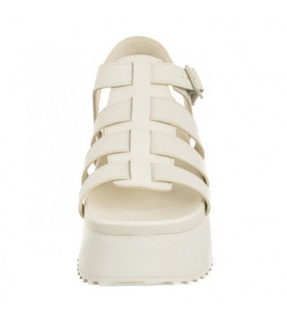 Calvin Klein Platform Buckle Rubber Mg Mtl Triple Creamy White YW0YW01513 YBI (CK509-a) shoes