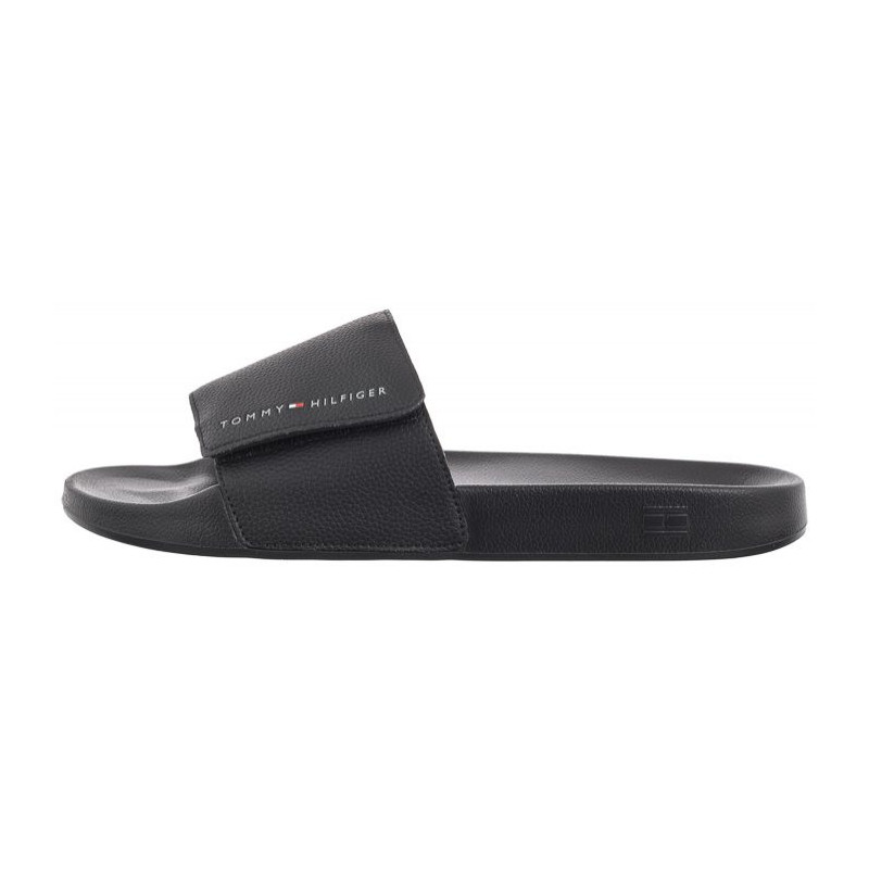 Tommy Hilfiger Strappy Hilfiger Pool Slide Black FM0FM05095 BDS (TH1120-a) slippers