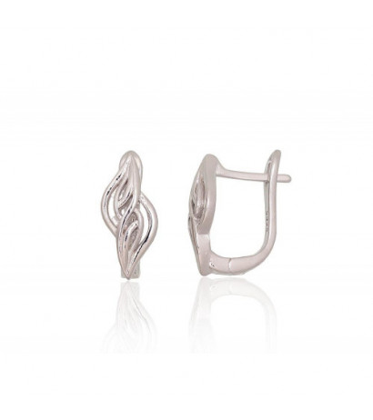 Silver earrings with...