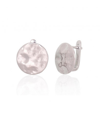 Silver earrings with...