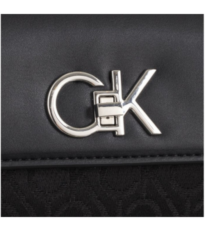 Calvin Klein Re-Lock Mini Crossbody Bag CK Black Mono Jacquard K60K612642 0GK (CK519-a) handbag