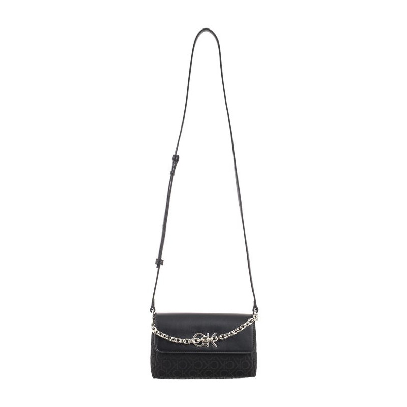 Calvin Klein Re-Lock Mini Crossbody Bag CK Black Mono Jacquard K60K612642 0GK (CK519-a) handbag