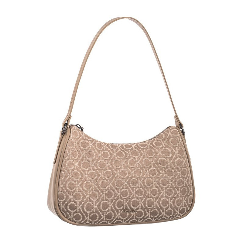 Calvin Klein CK Refine Shoulder Bag-JCQ Chanterelle Mono Jacquard K60K612333 0HE (CK525-a) handbag