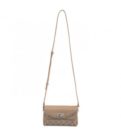 Calvin Klein Re-Lock Mini Crossbody Bag CK Chanterelle Mono Jacquard K60K612642 0HE (CK519-b) handbag