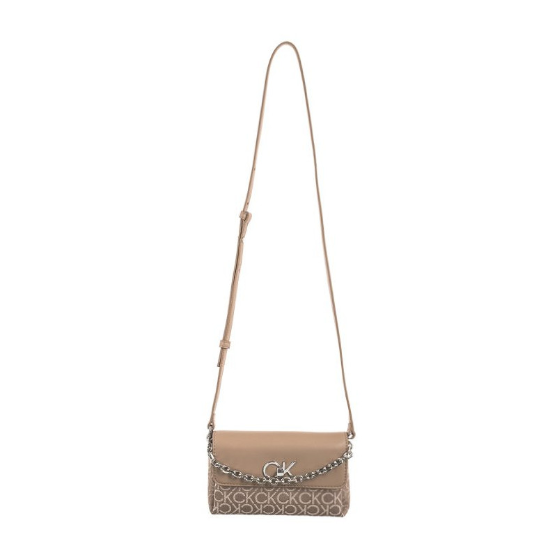 Calvin Klein Re-Lock Mini Crossbody Bag CK Chanterelle Mono Jacquard K60K612642 0HE (CK519-b) handbag