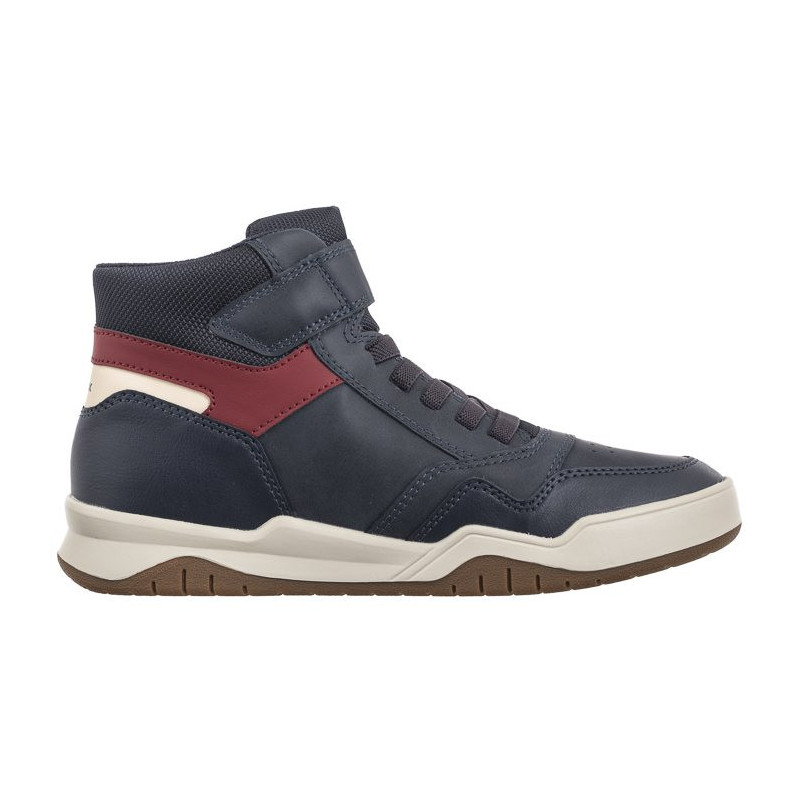 Geox J Perth B. F - Wax.Syn+Nylon Navy/Dk Red J367RF 0MEFU C4244 (GE178-a) sports shoes