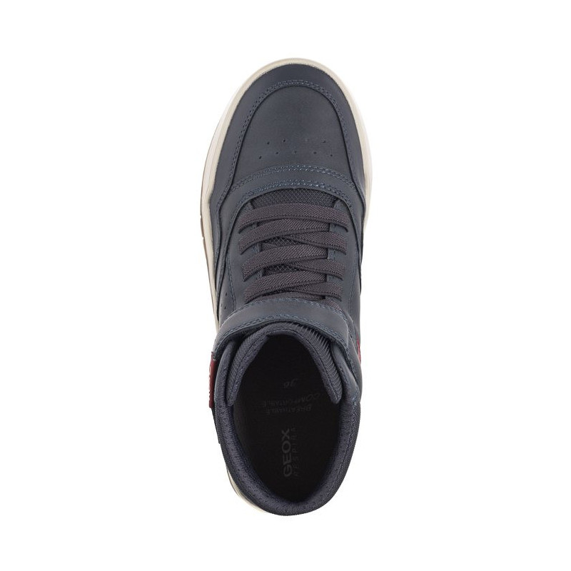 Geox J Perth B. F - Wax.Syn+Nylon Navy/Dk Red J367RF 0MEFU C4244 (GE178-a) sports shoes