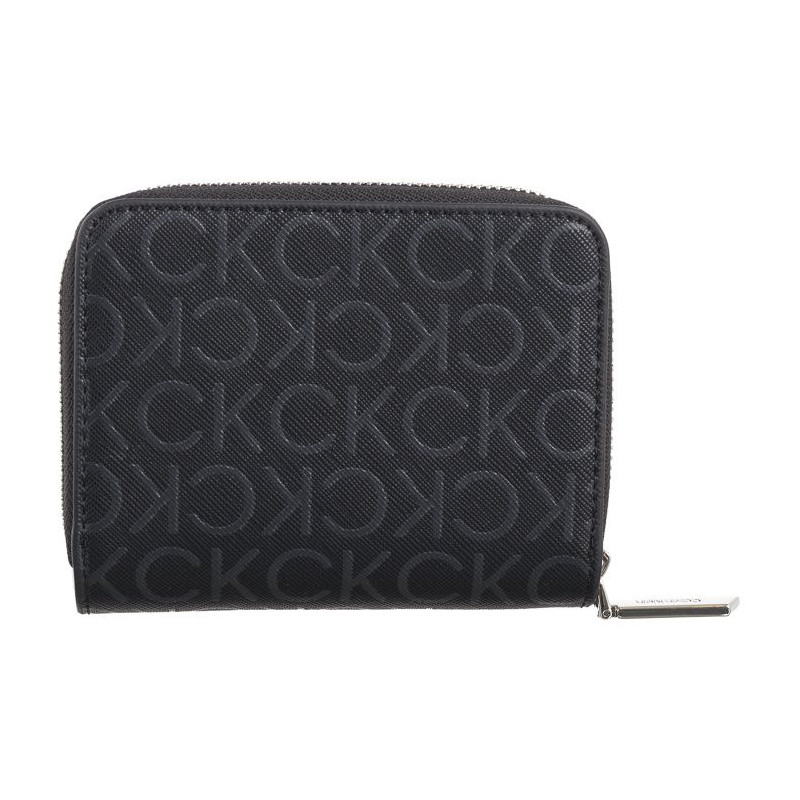 Calvin Klein CK Must MD Zip Around Mono Black Monogram Pu K60K612433 0GM (CK537-a) handbag