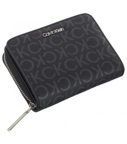 Calvin Klein CK Must MD Zip Around Mono Black Monogram Pu K60K612433 0GM (CK537-a) handbag