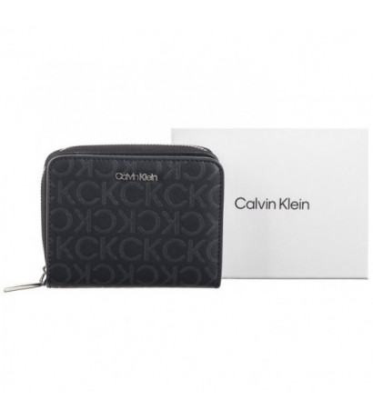 Calvin Klein CK Must MD Zip Around Mono Black Monogram Pu K60K612433 0GM (CK537-a) handbag