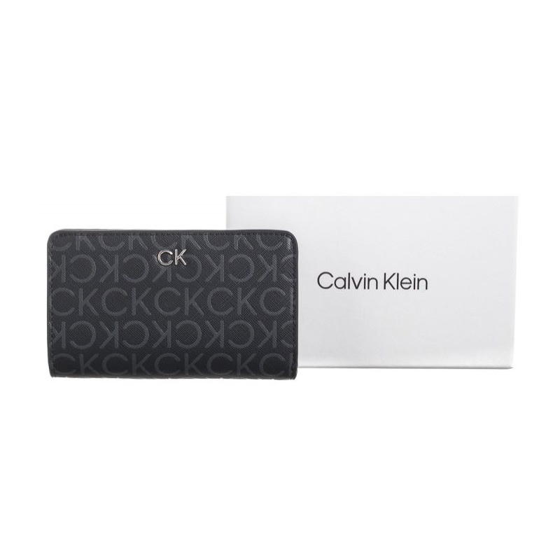 Calvin Klein CK Daily MD Bifold Mono Black Monogram Pu K60K612683 0GM (CK535-a) handbag