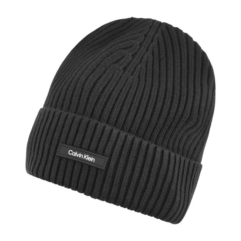 Calvin Klein Classic Cotton Rib Beanie Ck Black K50K512362 BEH (CK540-a) cap