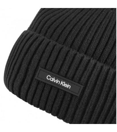 Calvin Klein Classic Cotton Rib Beanie Ck Black K50K512362 BEH (CK540-a) cap