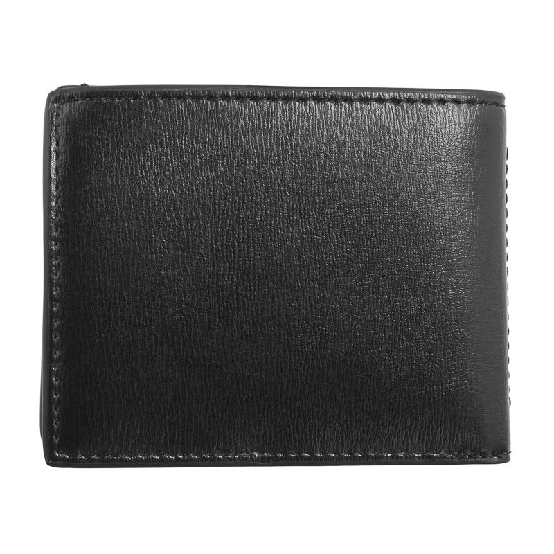 Calvin Klein Clean Esntl Bifold 5CC W/Coin CK Black Palmellato K50K512264 BEH (CK536-a) handbag