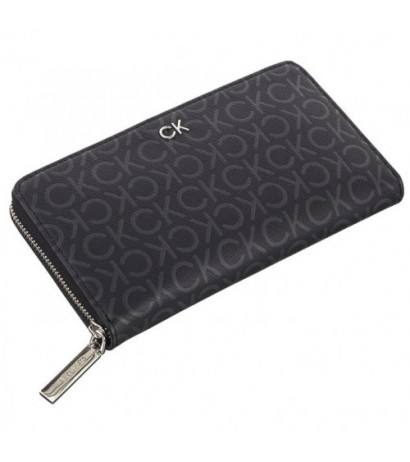 Calvin Klein CK Daily XL Zip Around Mono Black Monogram Pu K60K612442 0GM (CK533-a) handbag