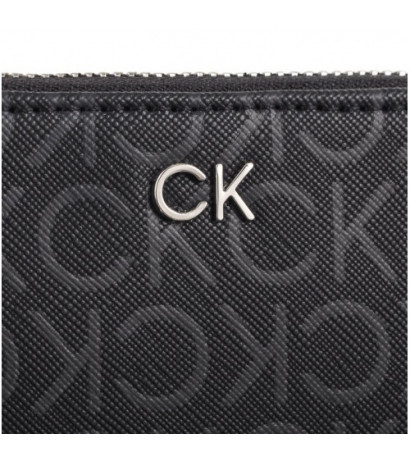 Calvin Klein CK Daily XL Zip Around Mono Black Monogram Pu K60K612442 0GM (CK533-a) handbag