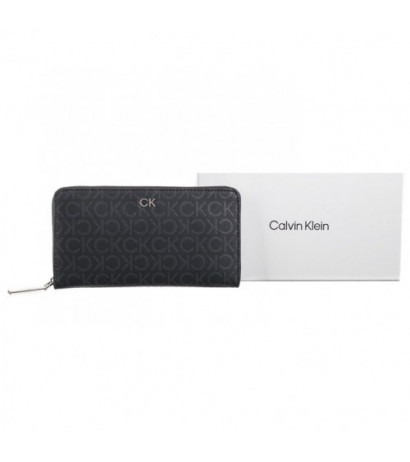 Calvin Klein CK Daily XL Zip Around Mono Black Monogram Pu K60K612442 0GM (CK533-a) handbag