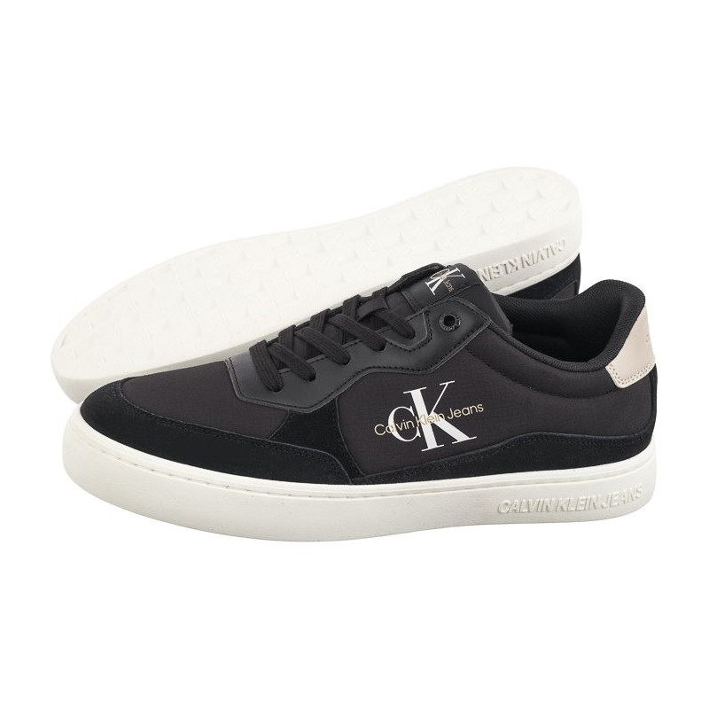 Calvin Klein Classic Cupsole Low Mix Mtl Black/Eggshell/White YM0YM01033 0GR (CK541-a) sports shoes