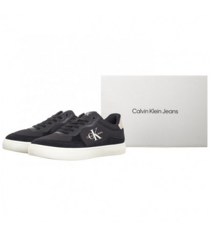 Calvin Klein Classic Cupsole Low Mix Mtl Black/Eggshell/White YM0YM01033 0GR (CK541-a) sports shoes