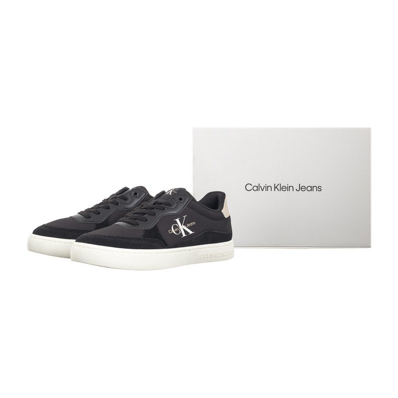 Calvin Klein Classic Cupsole Low Mix Mtl Black/Eggshell/White YM0YM01033 0GR (CK541-a) sports shoes