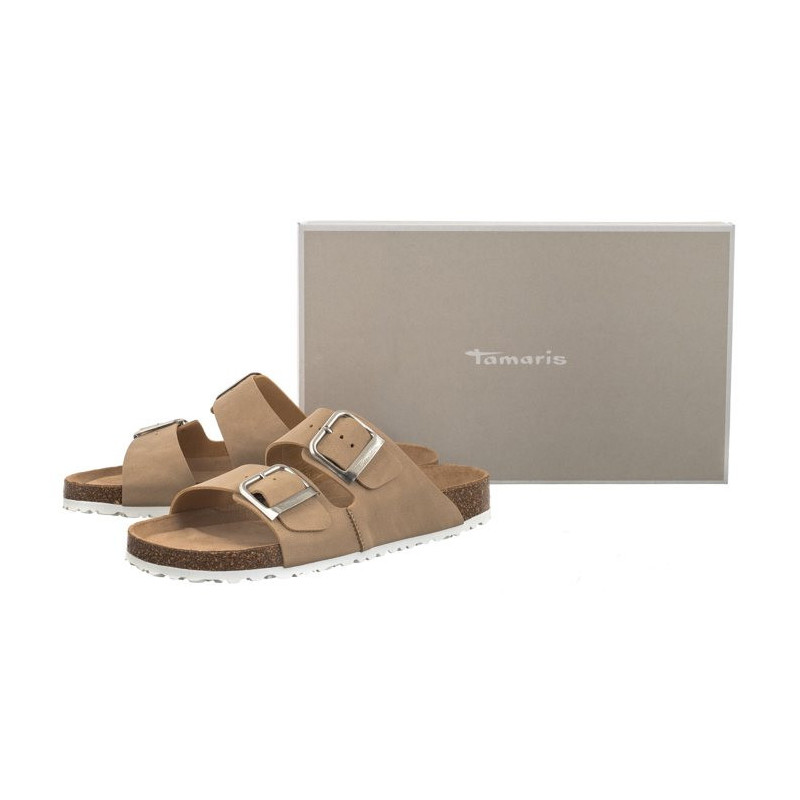 Tamaris Beżowe 1-27533-42 353 Taupe Nubuc (TM445-b) Women's Shoes/Flip Flops