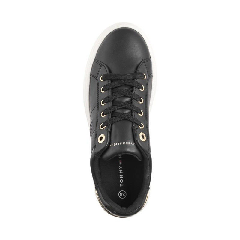 Tommy Hilfiger Low Cut Lace-Up Sneaker Black T3A9-33542-1351999 (TH1140-a) sports Shoes